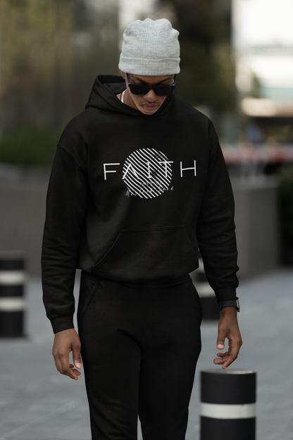 Unisex Hooded Sweatshirt Lounge Set/Faith wht.