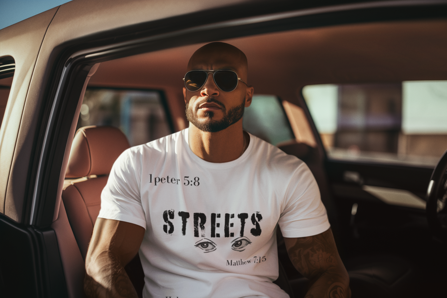 Unisex Jersey Tee/Streets Watchin blk.