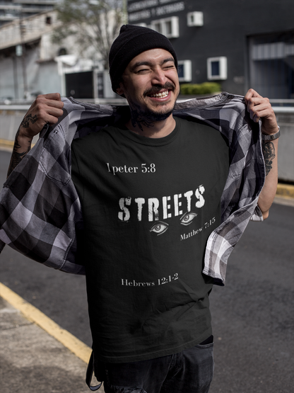 Unisex Jersey Tee/Streets Watchin wht.